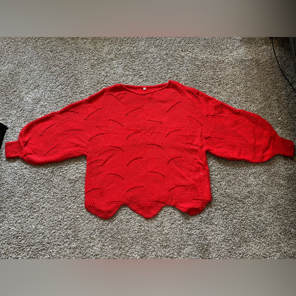 Knit Scallop Sweater